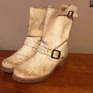 Frye White Boots